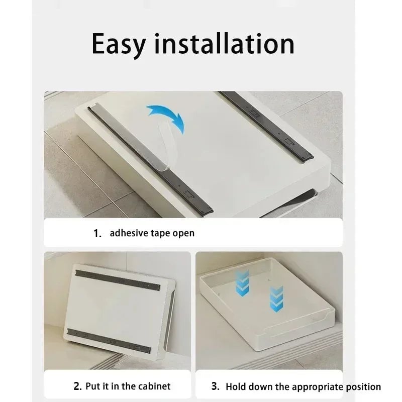 Pull Out Kitchen Storage Basket - Under Sink Cabinet Organizer Rack