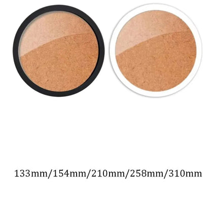 Round Wooden Picture Frame Wall Mount Circle Photo Holder DIY Kit