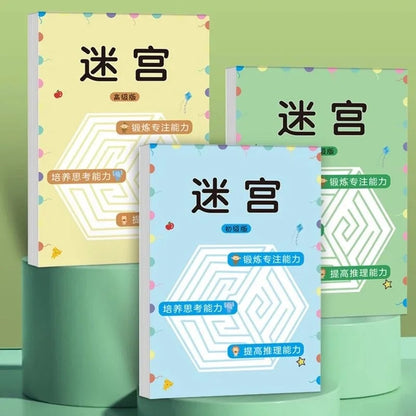 Children Concentration Maze Training Book - Thinking Development Toy