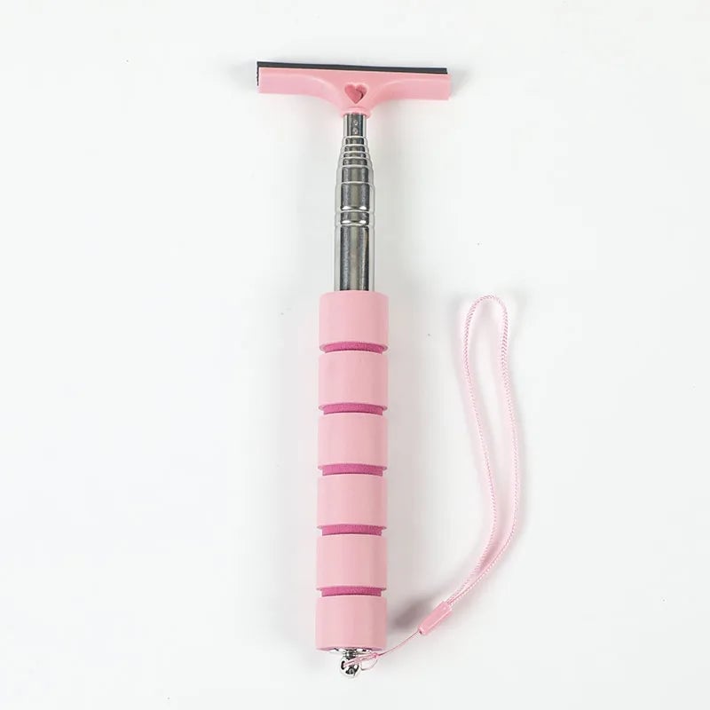 Telescopic Car Window Cleaning Tool - Rearview Mirror Wiper Scraper