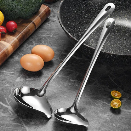 Stainless Steel Duckbill Spoon - Long Handle Sauce Serving Spoon