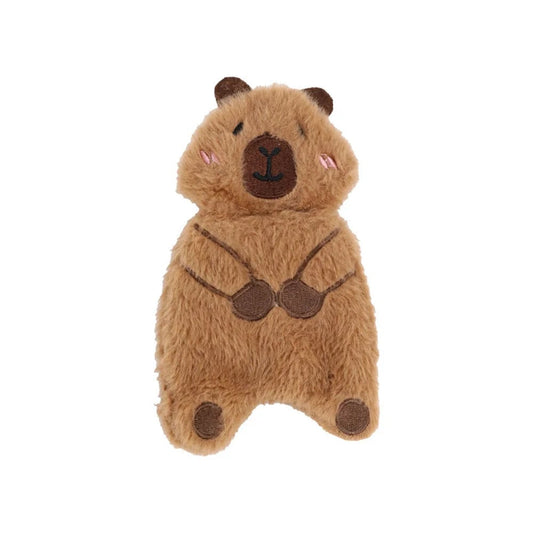 Plush Bear Dog Toy - Durable Chew with Double Squeakers Pet Toy