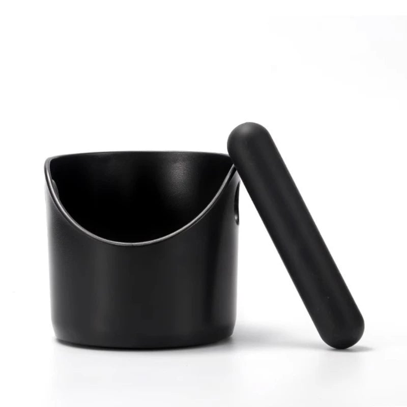 Mini Anti-Slip Coffee Knock Box - Shock-Absorbent Espresso Grounds Bin