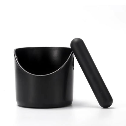 Mini Anti-Slip Coffee Knock Box - Shock-Absorbent Espresso Grounds Bin