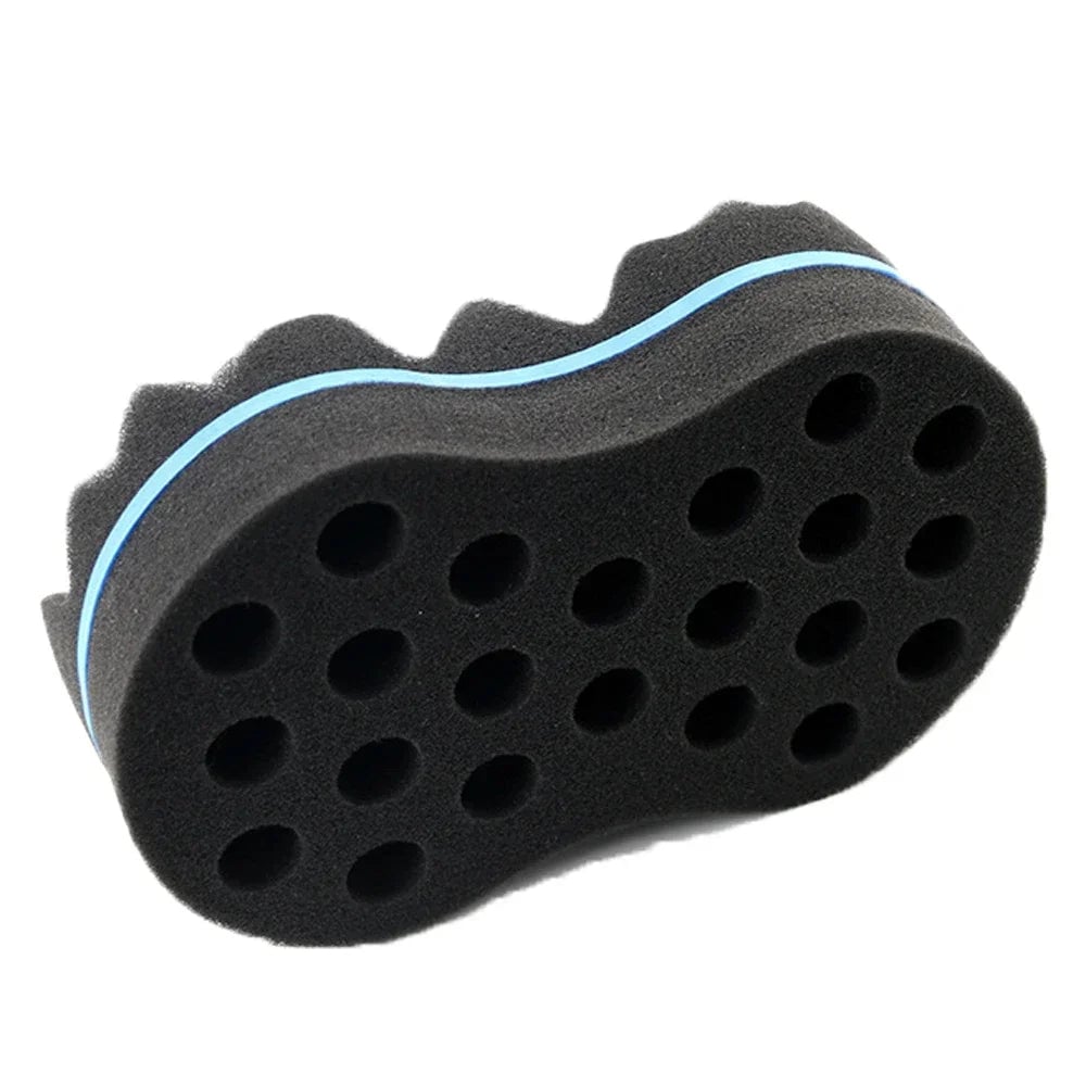 Double Sided Wavy Sponge Brush - Curly Hair Wig Shaping Tool