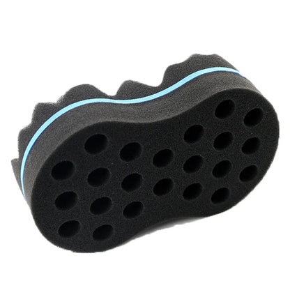 Double Sided Wavy Sponge Brush - Curly Hair Wig Shaping Tool