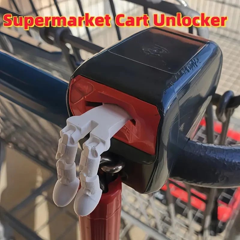 Shopping Cart Keychain Token - Durable Plastic Trolley Unlock Tool