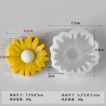 Handmade Daisy Sunflower Soap Plaster Diffuser Stone Mold DIY Kit