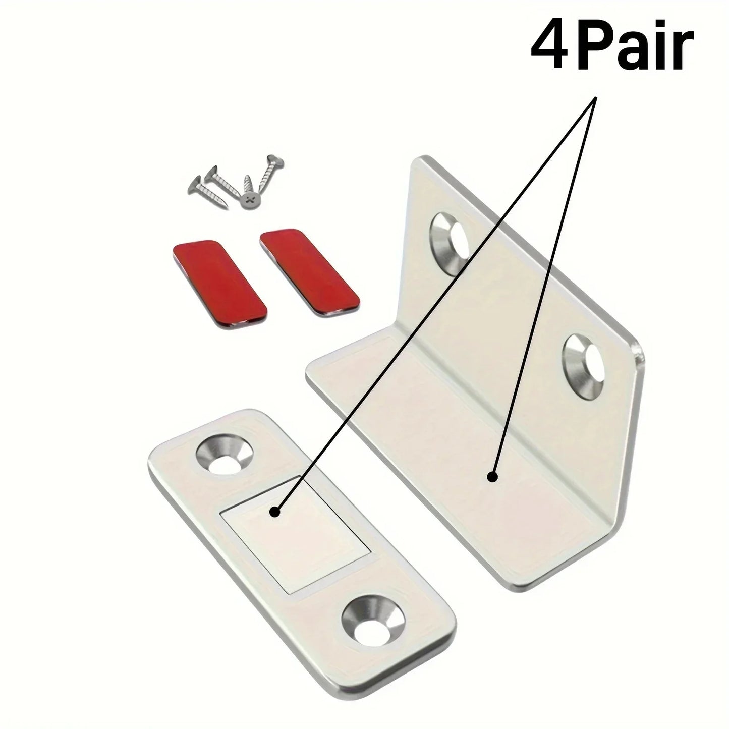 Magnetic Door Catch Latch - Invisible Strong Adhesion Drill-Free