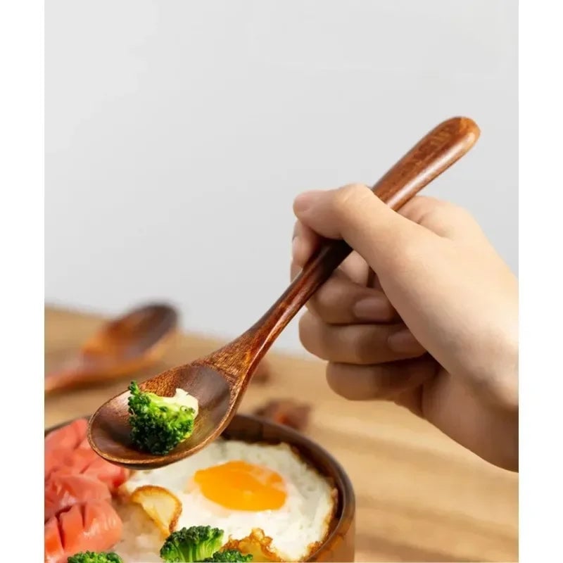 Natural Wooden Cooking Spoons - Multi-Purpose Kitchen Utensil Set