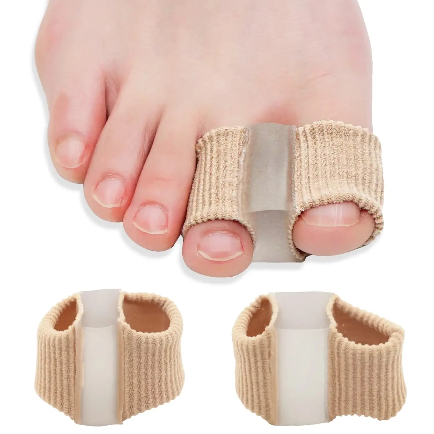Gel Bunion Toe Separator with Fabric Lining - Silicone Spacer