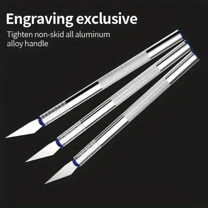 13pcs Metal Carving Knife Set Non-Slip Precision Art Cutting Tools