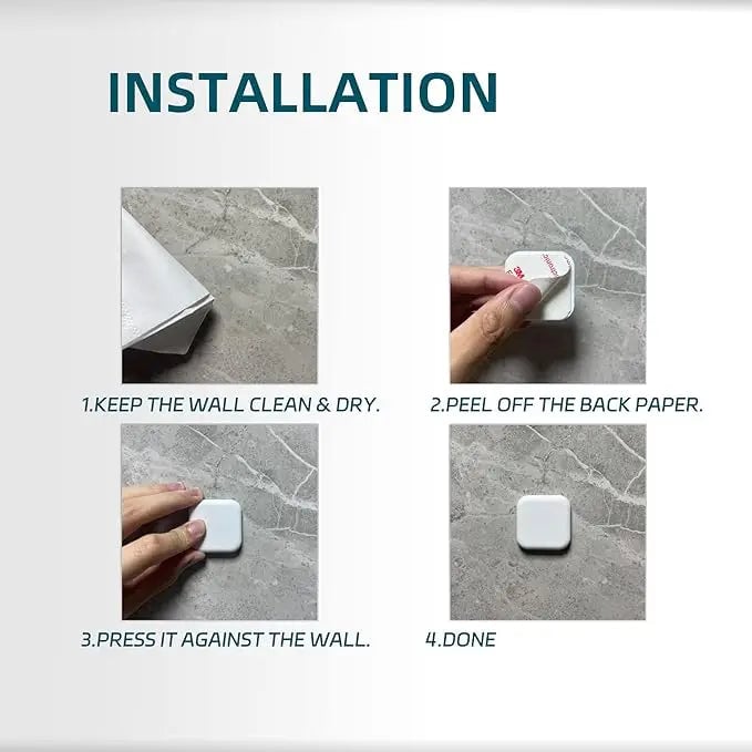 Silicone Door Stopper Bumpers - Self Adhesive Anti-Shock Wall Pads