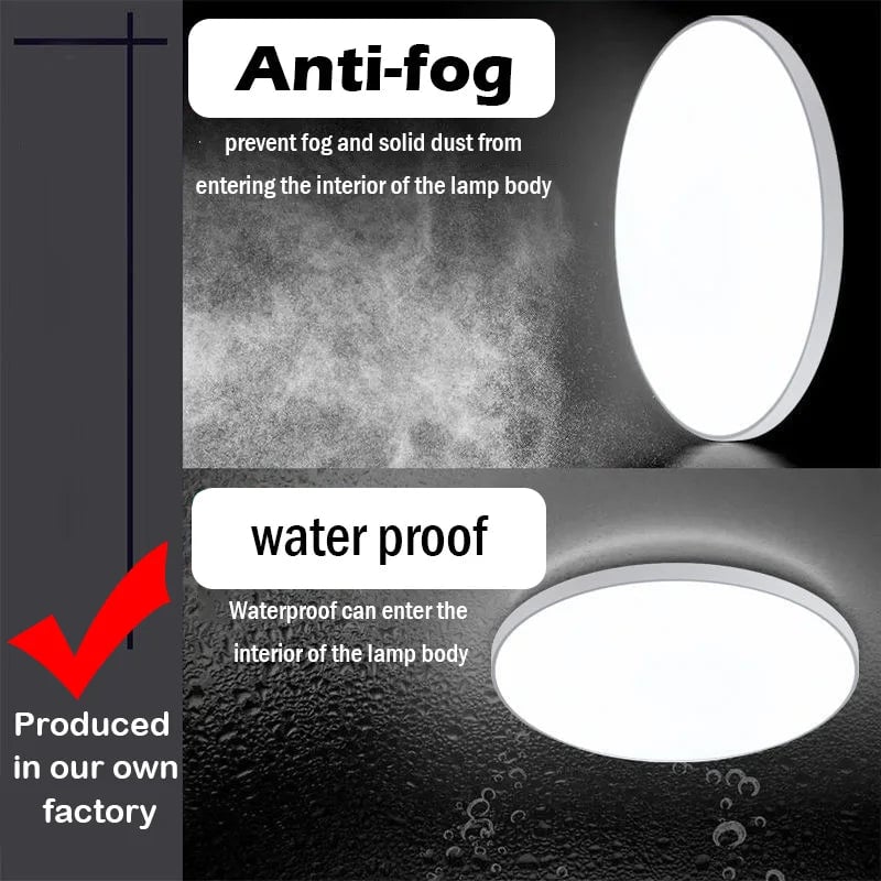 18W 30W 40W Waterproof LED Ceiling Light Round Bathroom Kitchen