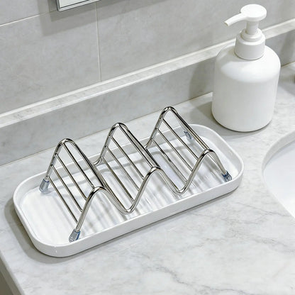 Stainless Steel Soap Dish with Drainage - Multifunctional Tray