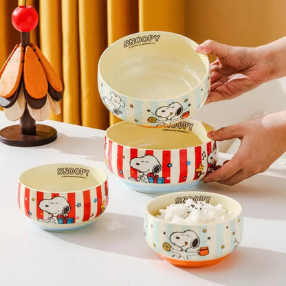 Snoopy Porcelain Bowl 4.5/6inch - Children's Cartoon Cereal Rice