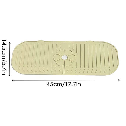 Silicone Kitchen Sink Faucet Splash Guard Mat Countertop Protector