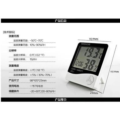 LCD Digital Thermometer Hygrometer for Lash Extensions