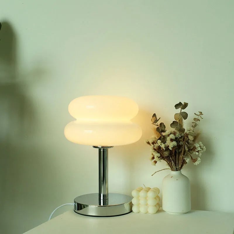 Macaron Glass Table Lamp - Trichromatic Dimming Eye Protection Light