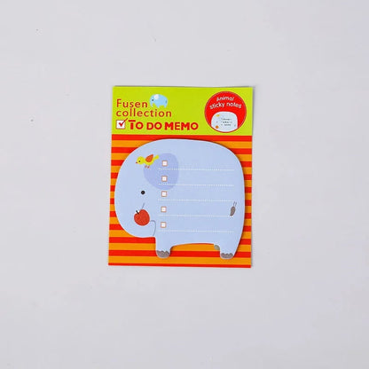 8 Piece Animal Sticky Notes Set - Panda Cat Memo Pads Stationery