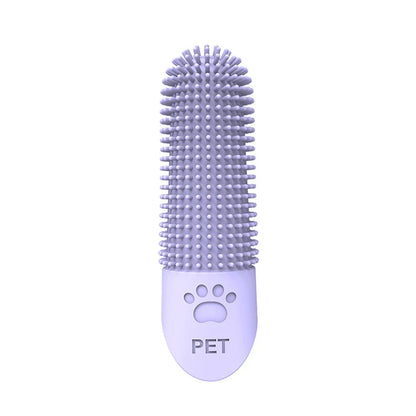 Silicone Pet Finger Toothbrush - Cat Dog Teeth Cleaning Tartar