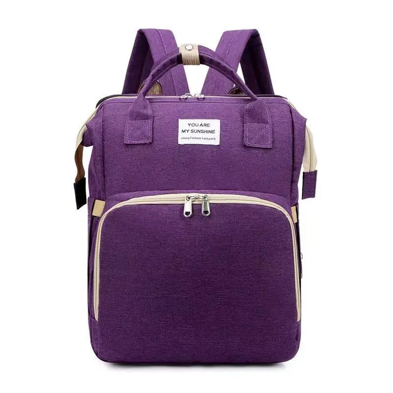 3-in-1 Folding Baby Crib Diaper Bag - Portable Travel Bassinet