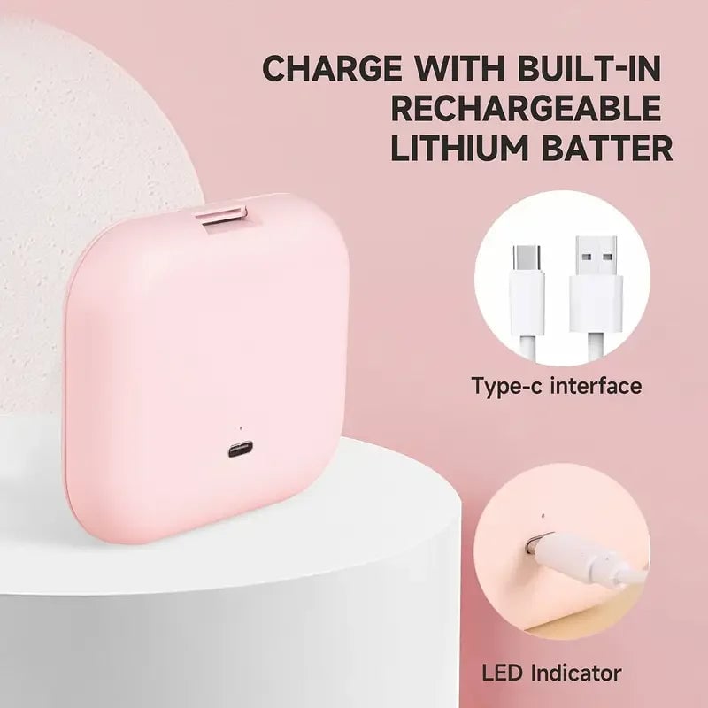 LED Compact Mirror 1X/2X Magnification Portable Folding Travel Makeup