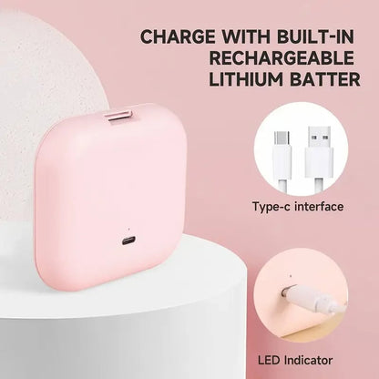 LED Compact Mirror 1X/2X Magnification Portable Folding Travel Makeup