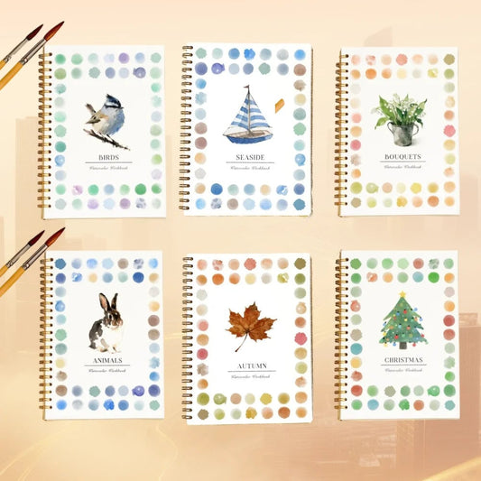 Watercolor Oil Painting Practice Book - Beginner to Advanced Art Album