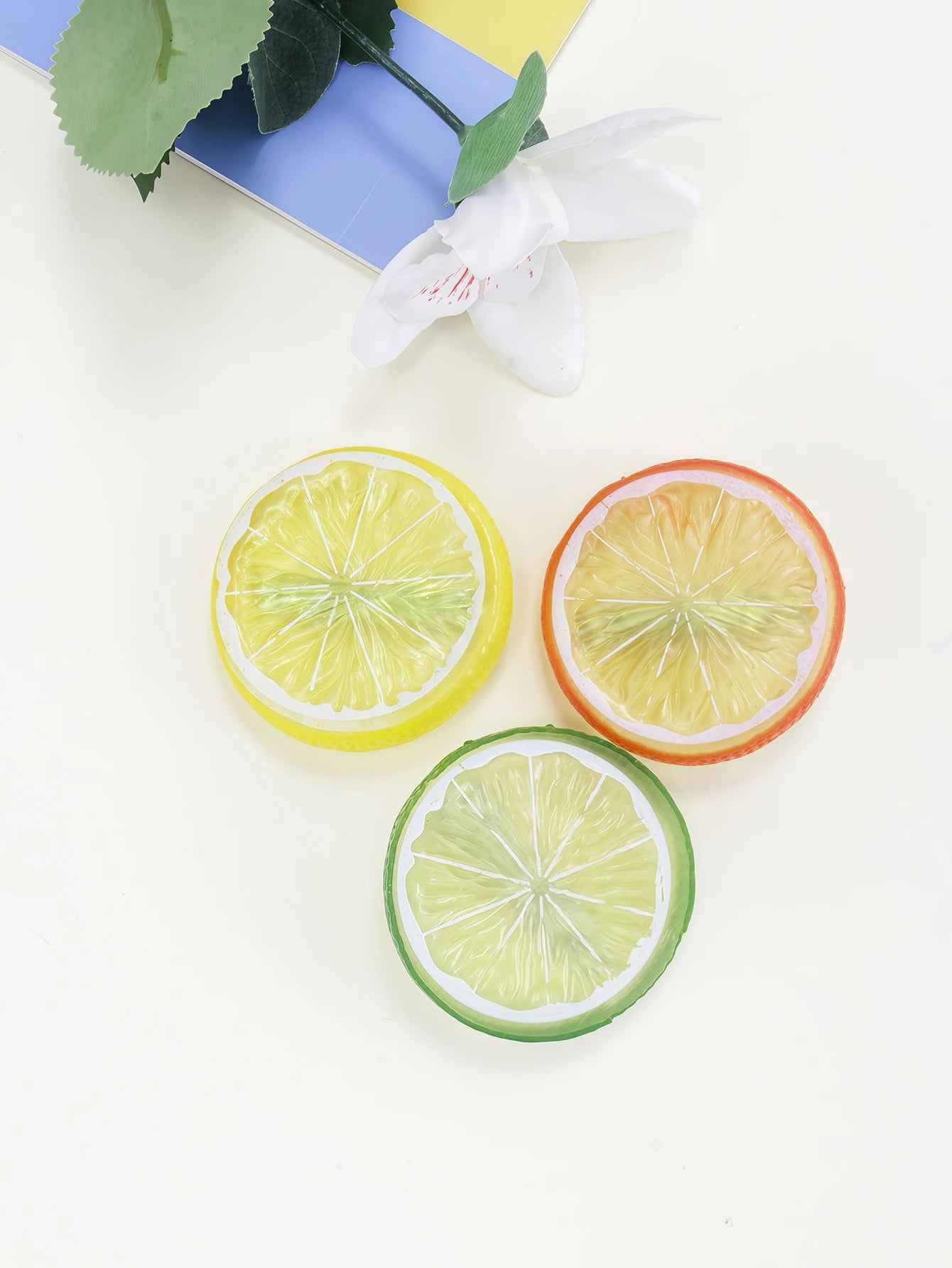 Citrus Fruit Hair Clips - Lemon Orange Design Summer Girls Hairpins