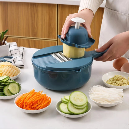 12-in-1 Commercial Vegetable Chopper Slicer Grater Multi-Functional