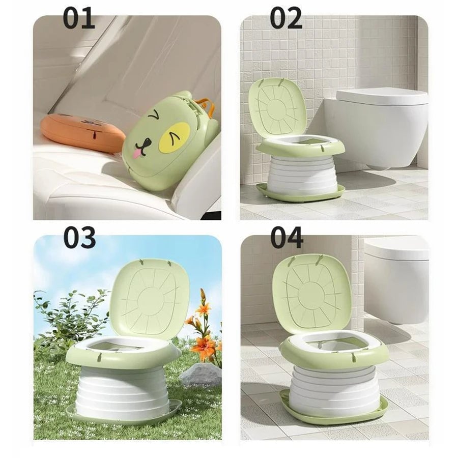 Foldable Portable Potty Training Toilet for Travel Car Camping Kids