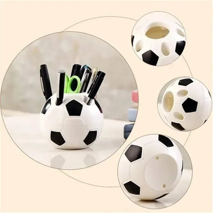 Football Shaped Pen Holder - Multifunctional Desktop Storage Box