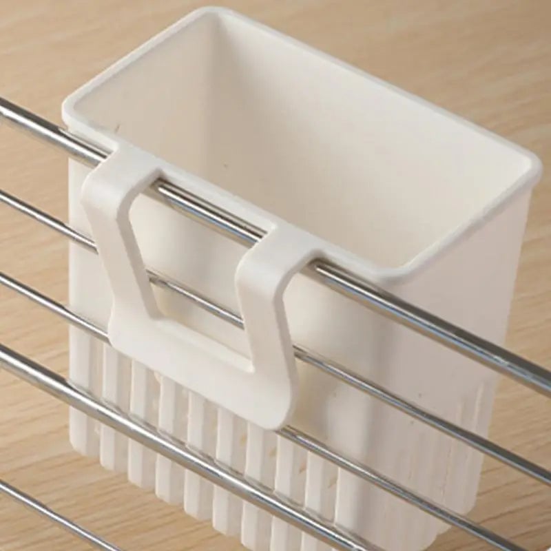 Wall Mount Silverware Drying Basket - Plastic Kitchen Utensil Holder
