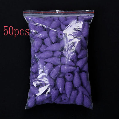 Waterfall Smoke Backflow Incense Cones Sandalwood Lavender Multi