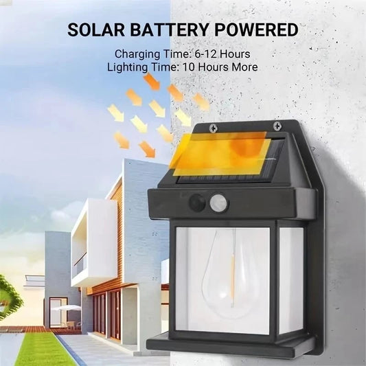 Waterproof Solar LED Wall Light with Motion Sensor Outdoor Garden