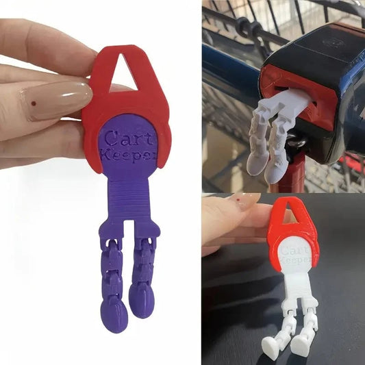 Shopping Cart Keychain Token - Durable Plastic Trolley Unlock Tool