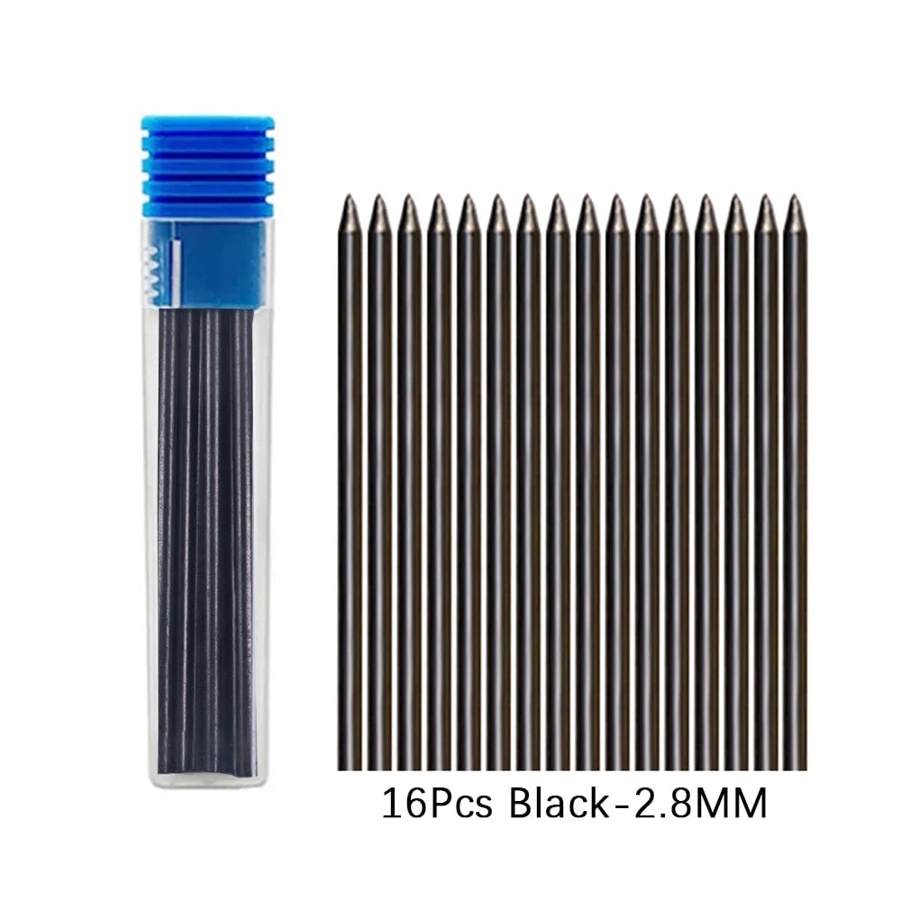 2.8mm Mechanical Carpenter Pencils Set 16 Refills Construction