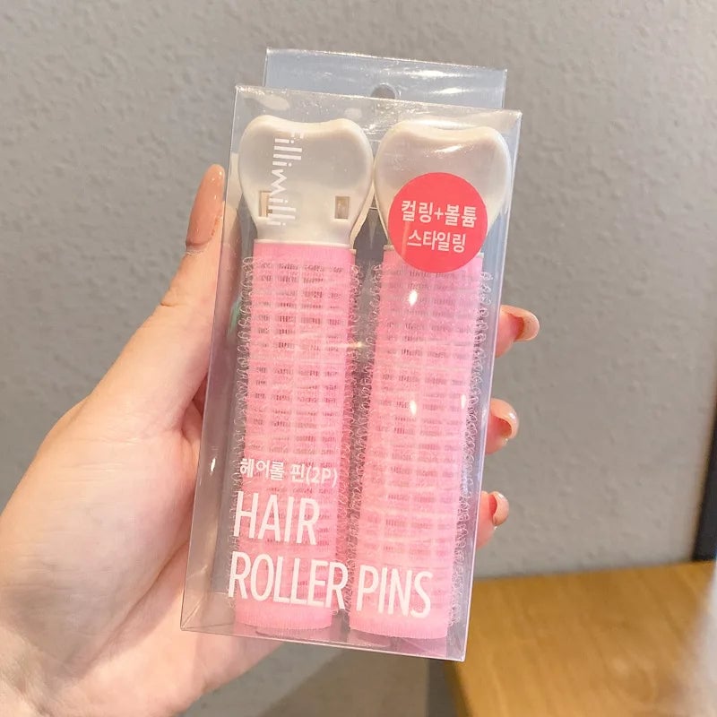 Heatless Hair Curlers Set - Lazy Rollers & Bangs Styling Clips