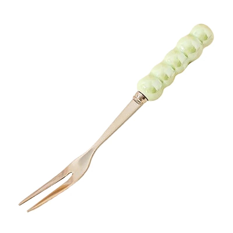 4-Tine Stainless Steel Dinner Forks Set Korean Cutlery Kitchen