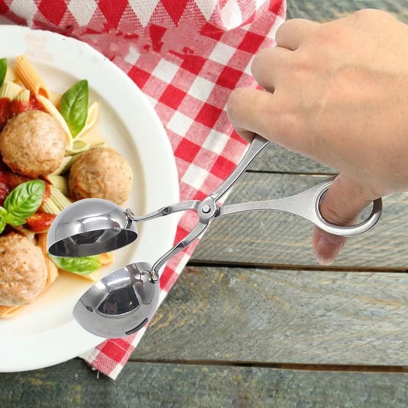 Stainless Steel Meatball Maker Tool - Non-Stick Round Ball Shaper