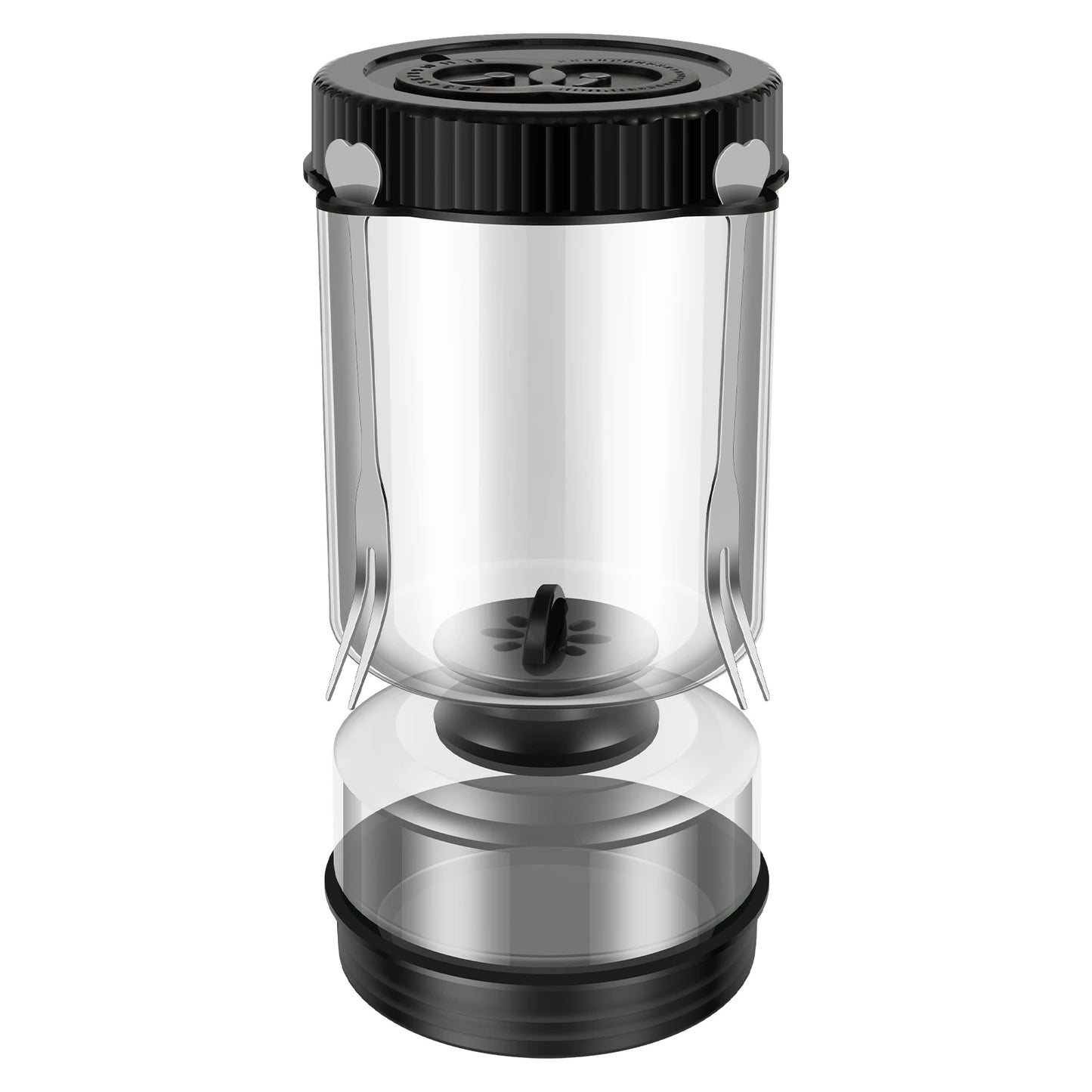 Glass Hourglass Pickle Jar with Juice Separator - Wet & Dry Storage