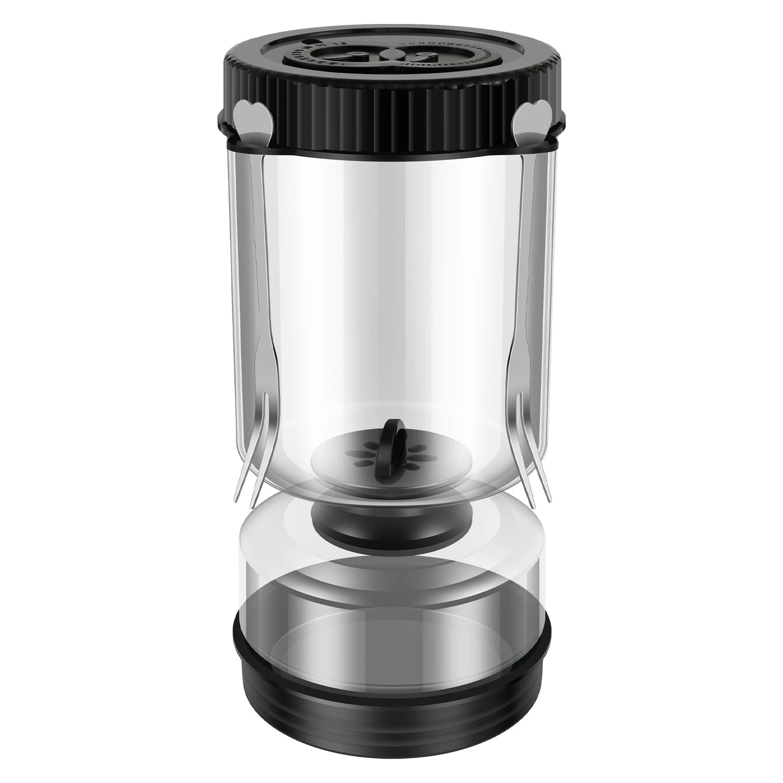 Glass Hourglass Pickle Jar with Juice Separator - Wet & Dry Storage