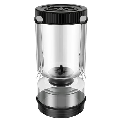 Glass Hourglass Pickle Jar with Juice Separator - Wet & Dry Storage