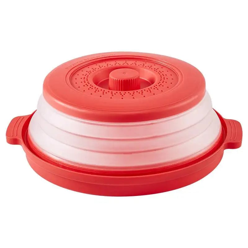 Foldable Microwave Splatter Cover & Steaming Colander - Silicone