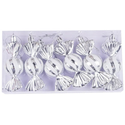 Christmas Tree Decorations Set - Snowmen, Faceless Santa, Houses