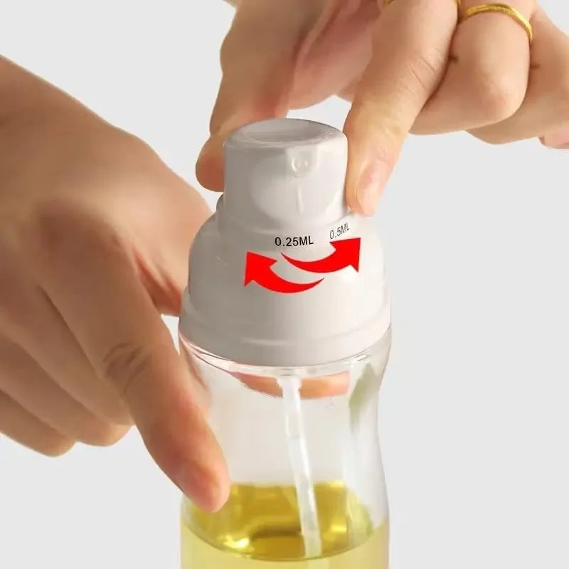 Oil Spray Bottle -250ML Kitchen Cooking Dispenser for Oil & Sauces