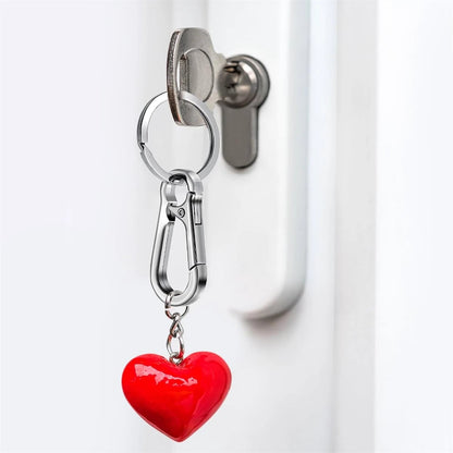 6Pcs Metal Carabiner Keychain Clips - Heavy Duty Key Ring Organizer