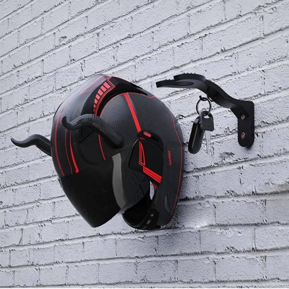 Wall Mount Multipurpose Hook Rack - Helmet Luggage Jacket Hanger