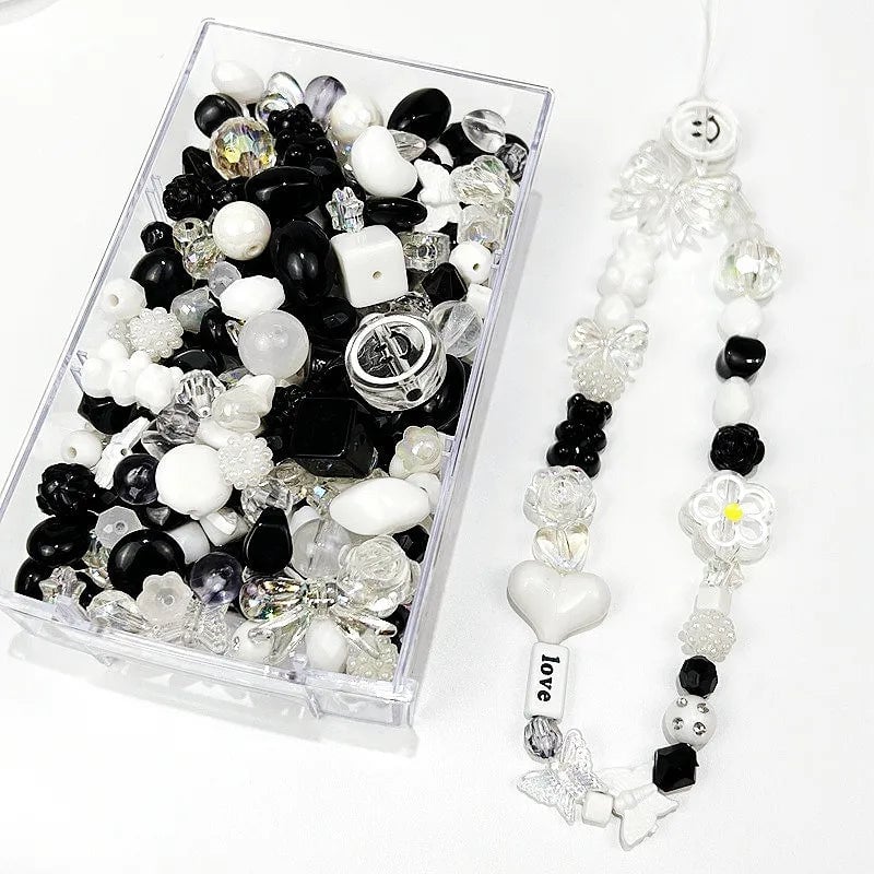 Acrylic Beads 10/30g Heart Bow Flower 8 Styles DIY Jewelry Making
